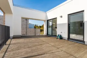 Architekturfotograf Neubauimmobilie Terrasse
