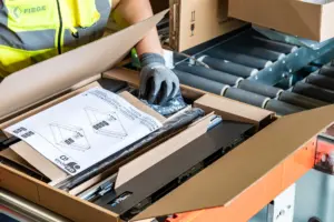 Industriefotograf Versandlogistik Detailaufnahme