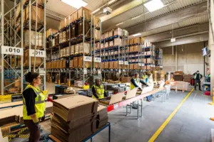 Industriefotografie VAS Logistik Verpackungslinie