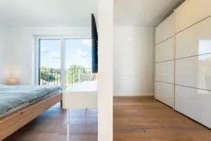 modernes Schlafzimmer Immobilienfotografie Designhaus